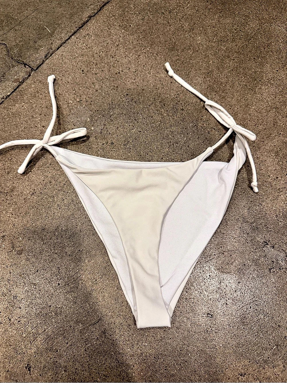 Basic Ally Swim White Bikini Bottom Size S/S